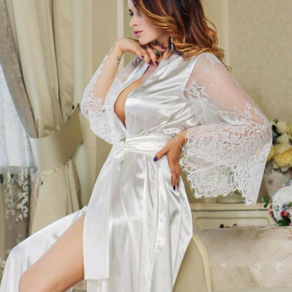 Lace Bathrobe Nightgown for Women