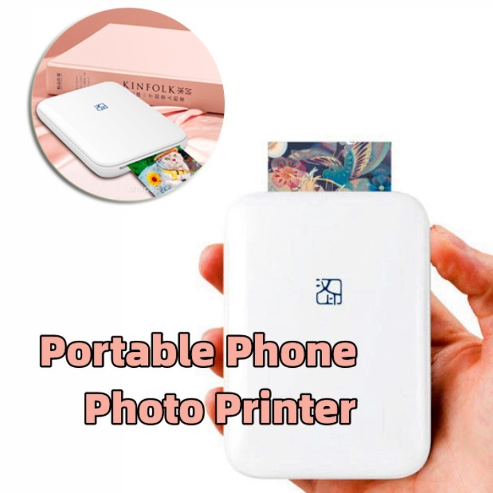 Portable Color Photo Printer – Wireless USB & Bluetooth Thermal Sublimation for Full-Color Prints