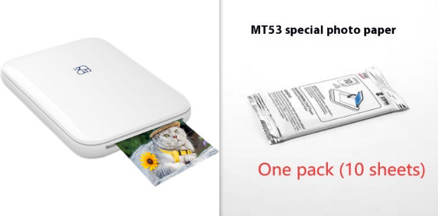 Portable Color Photo Printer – Wireless USB & Bluetooth Thermal Sublimation for Full-Color Prints