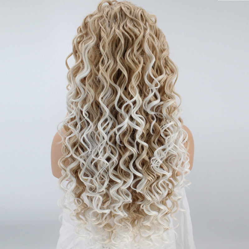 Small Volume Chemical Fiber Hair Front Lace Wig