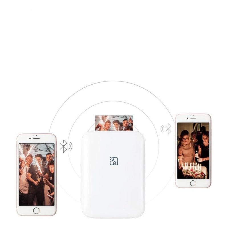 Portable Color Photo Printer – Wireless USB & Bluetooth Thermal Sublimation for Full-Color Prints