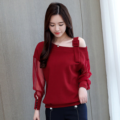 Women Autumn Long Fashion Sleeve Shirt
