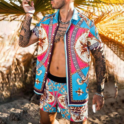 Floral Beach Two-Piece Suit for Men