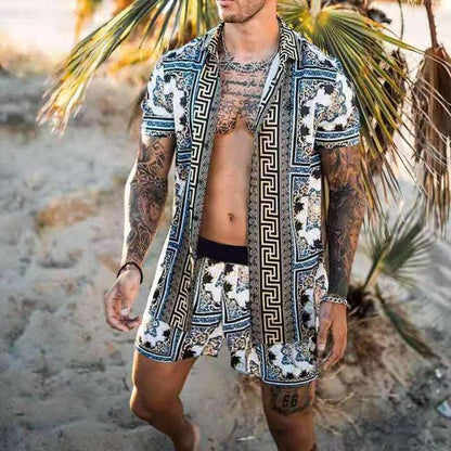 Floral Beach Two-Piece Suit for Men