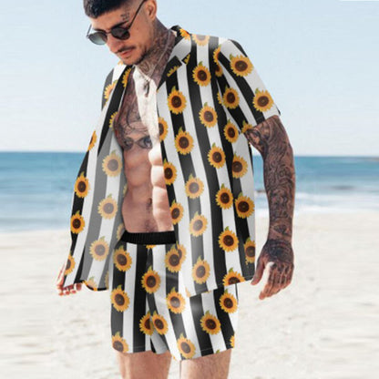 Floral Beach Two-Piece Suit for Men