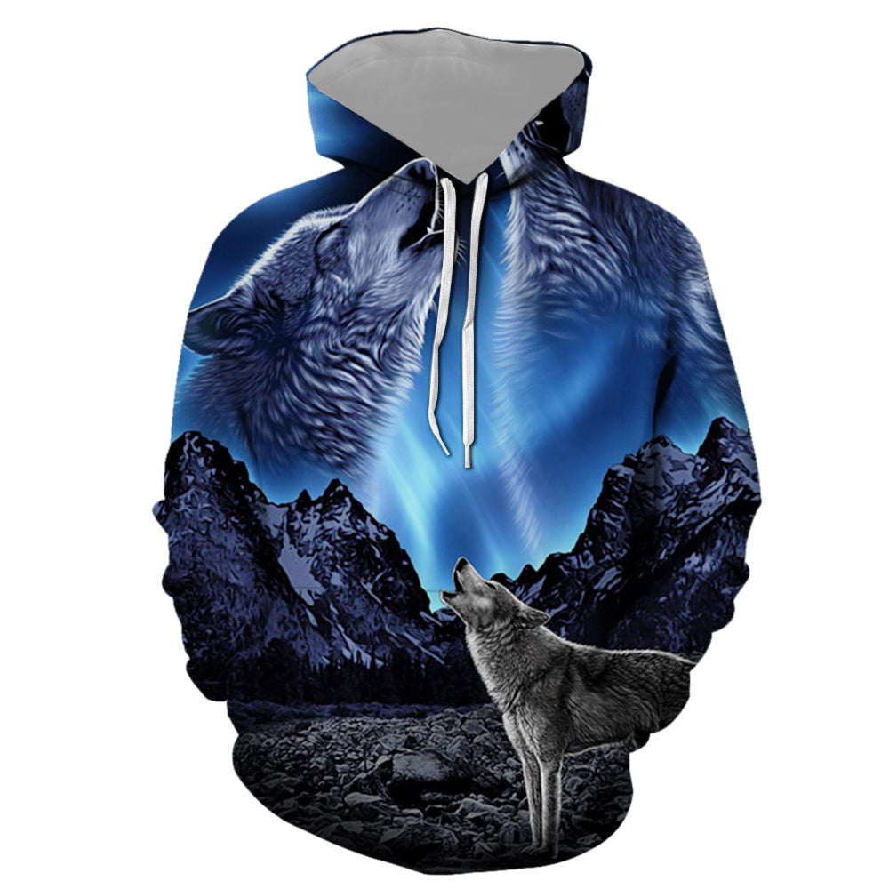 Digital Print Hooded Sweatshirt Couples MAN