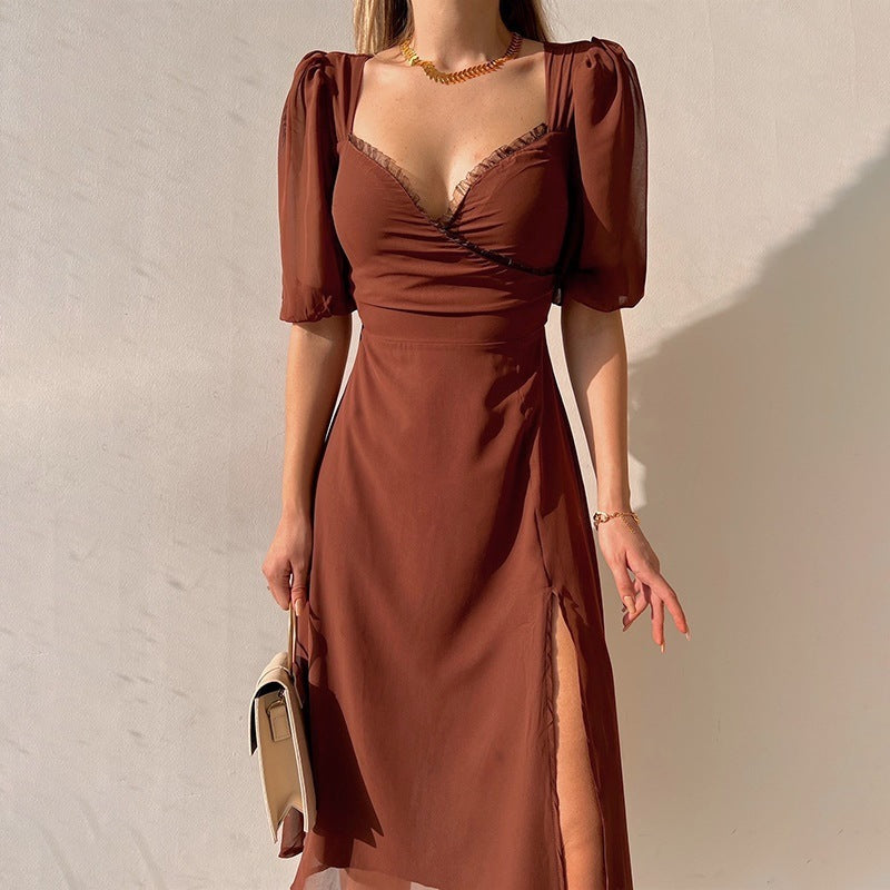 Women's French Low-Cut Dress