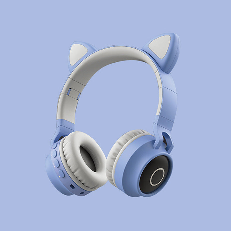 LED Light Cat Ear Bluetooth Headphones