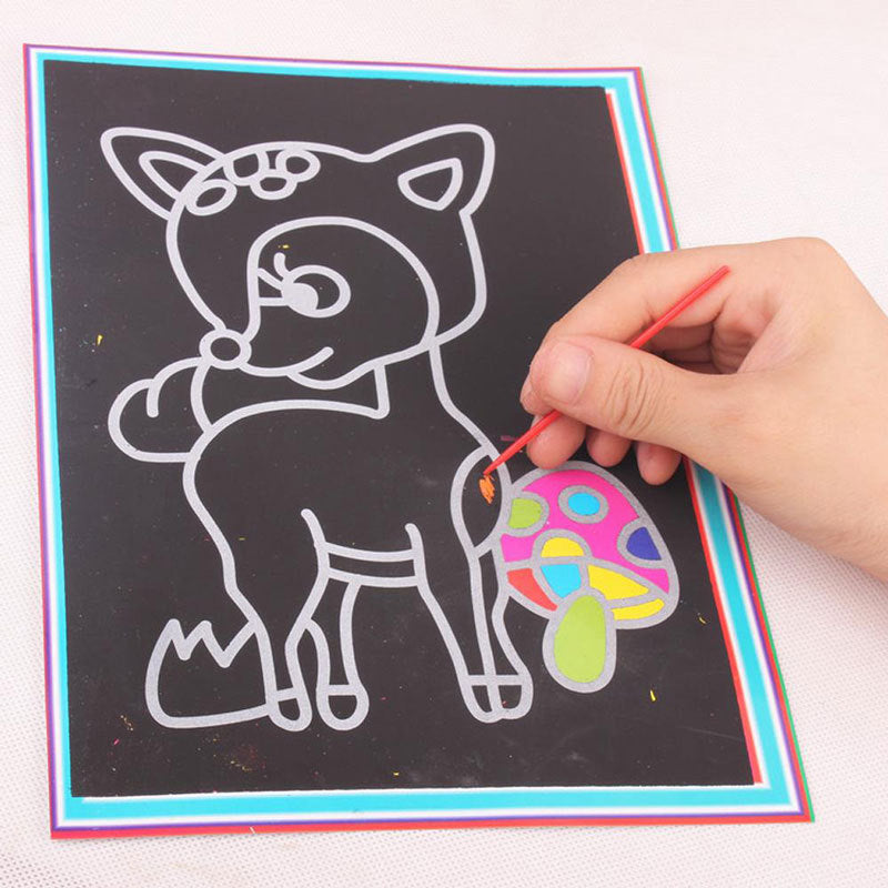 Kids Magic Painting Scratch Art Paper