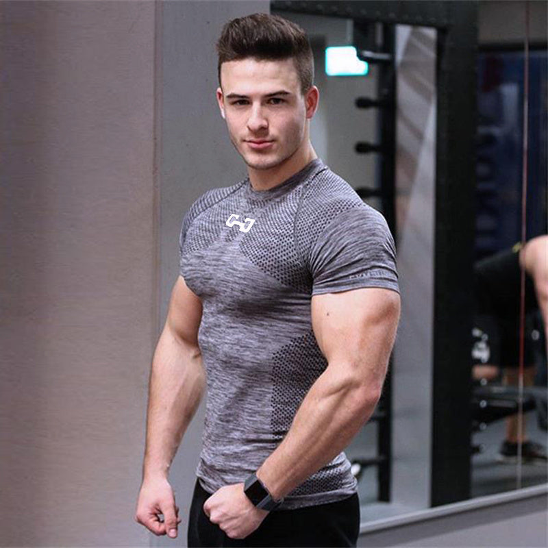 Quick-Dry Short Sleeve T-Shirt for Gym