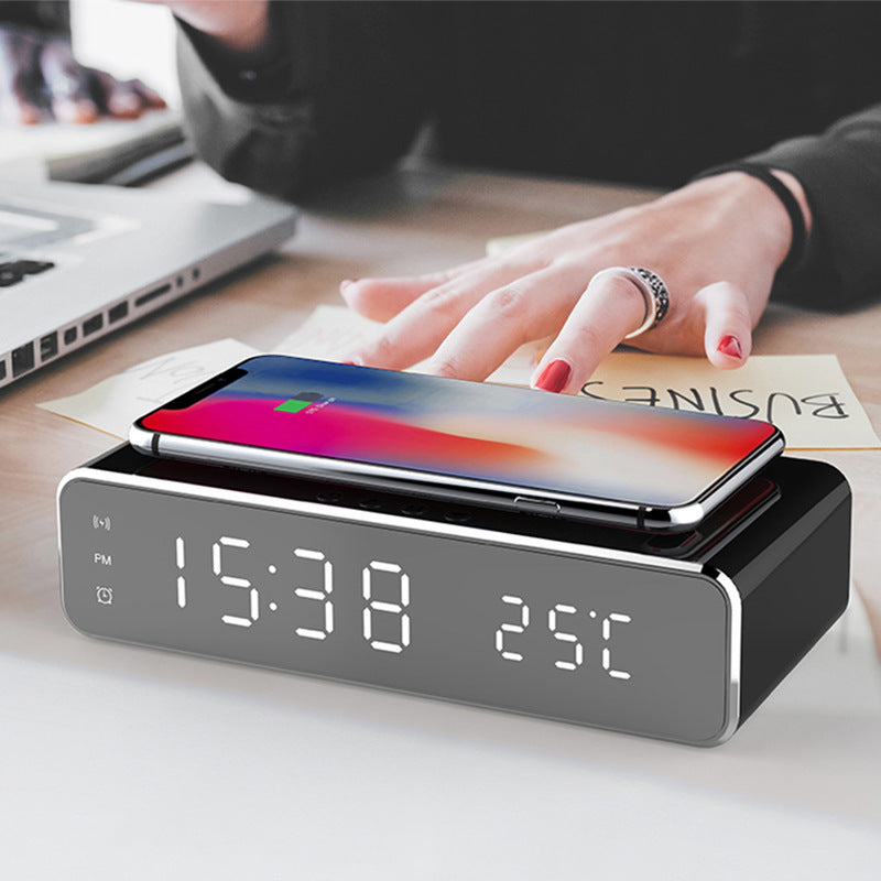 LED Alarm Clock Wireless Charger