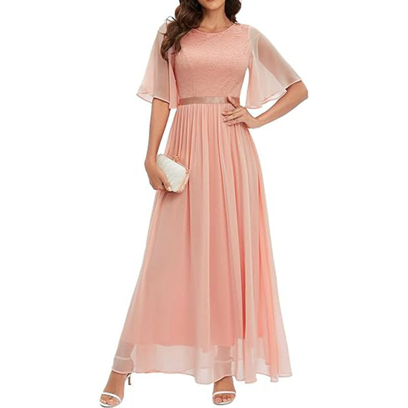 European & American Style Lace Bridesmaid Dress for Women