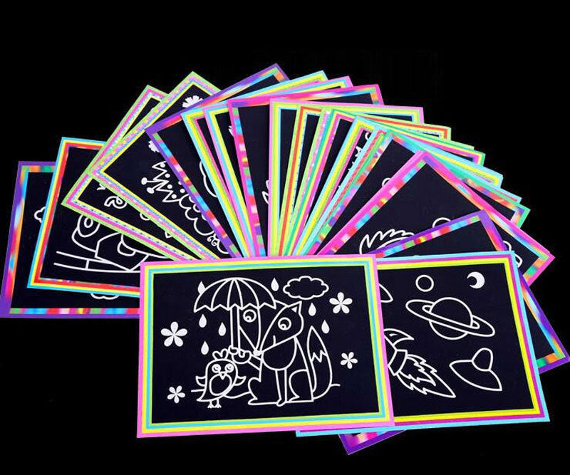 Kids Magic Painting Scratch Art Paper