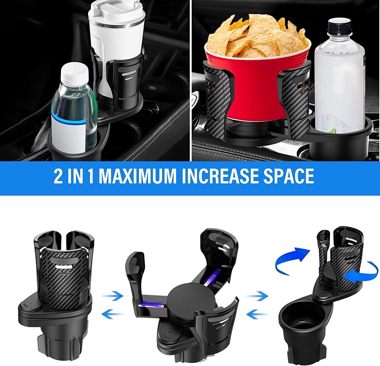 Car Rotatable Drinking Bottle Holder