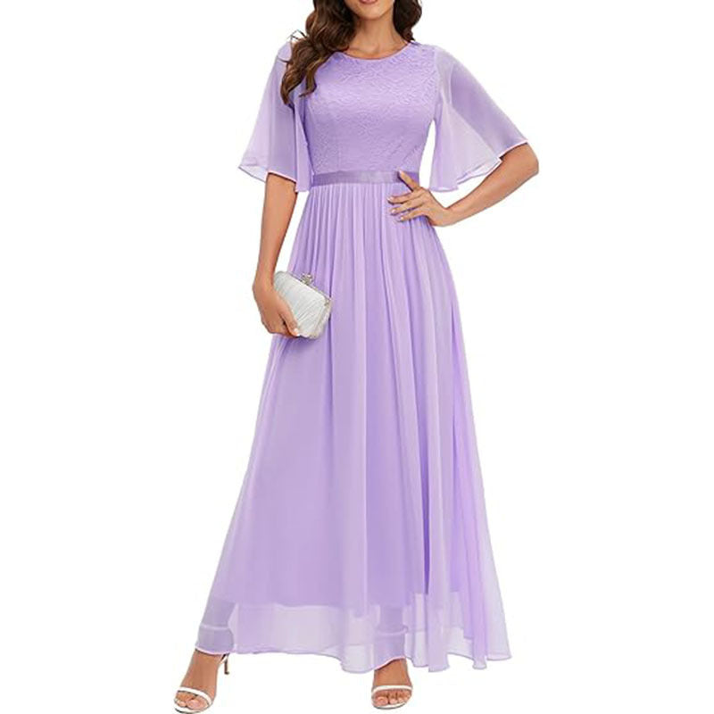 European &amp; American Style Lace Bridesmaid Dress for Women