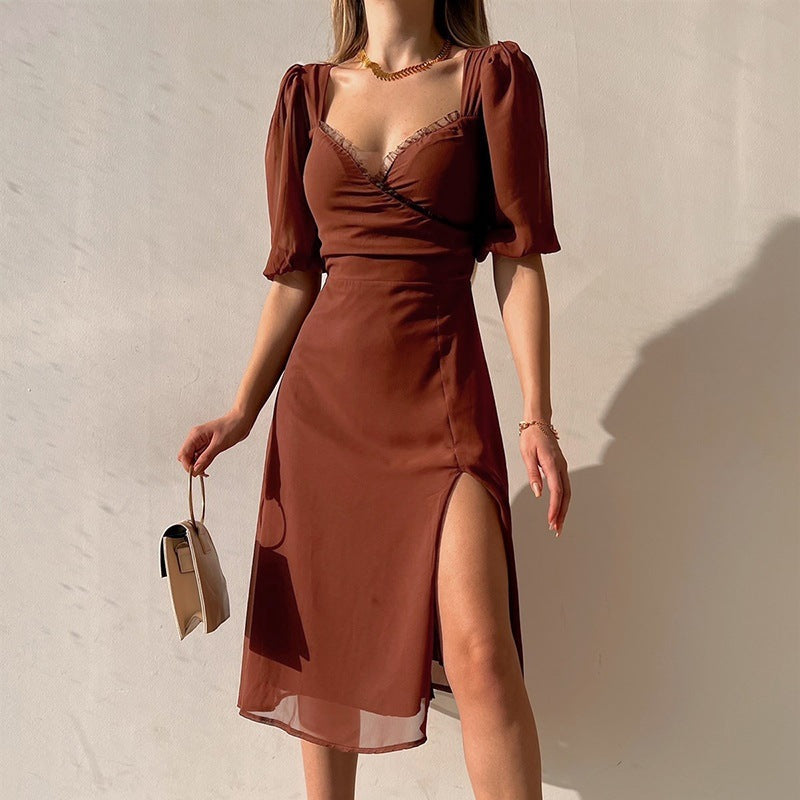 Women's French Low-Cut Dress