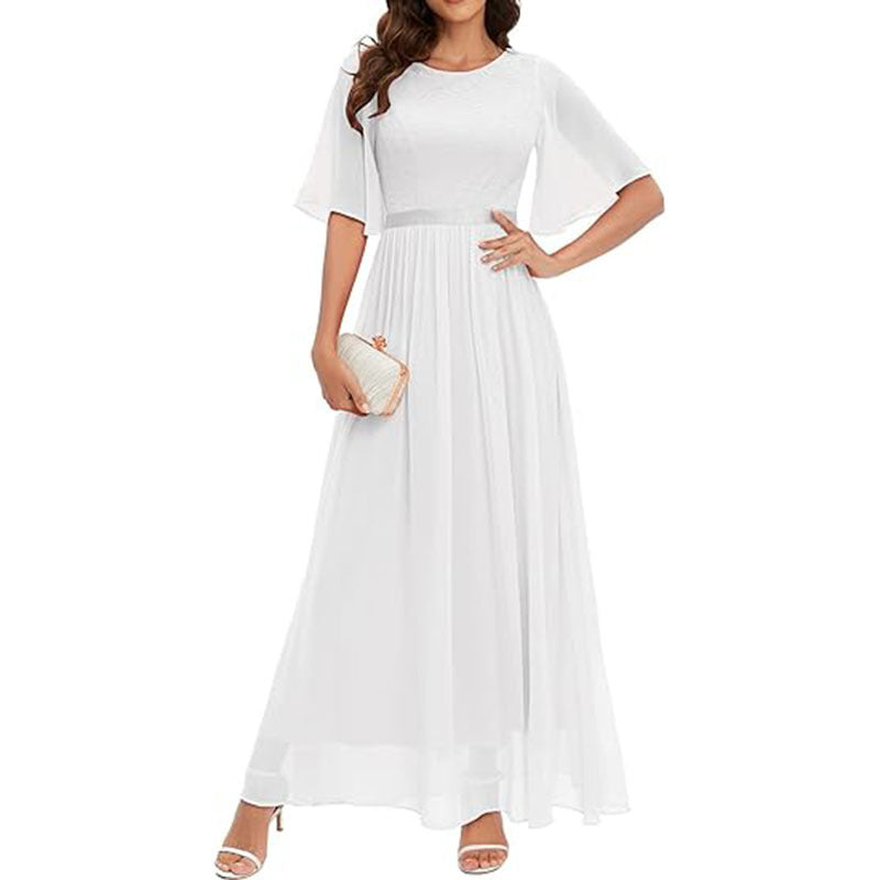 European &amp; American Style Lace Bridesmaid Dress for Women