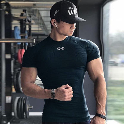 Quick-Dry Short Sleeve T-Shirt for Gym