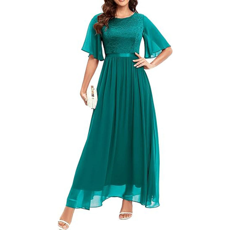 European &amp; American Style Lace Bridesmaid Dress for Women
