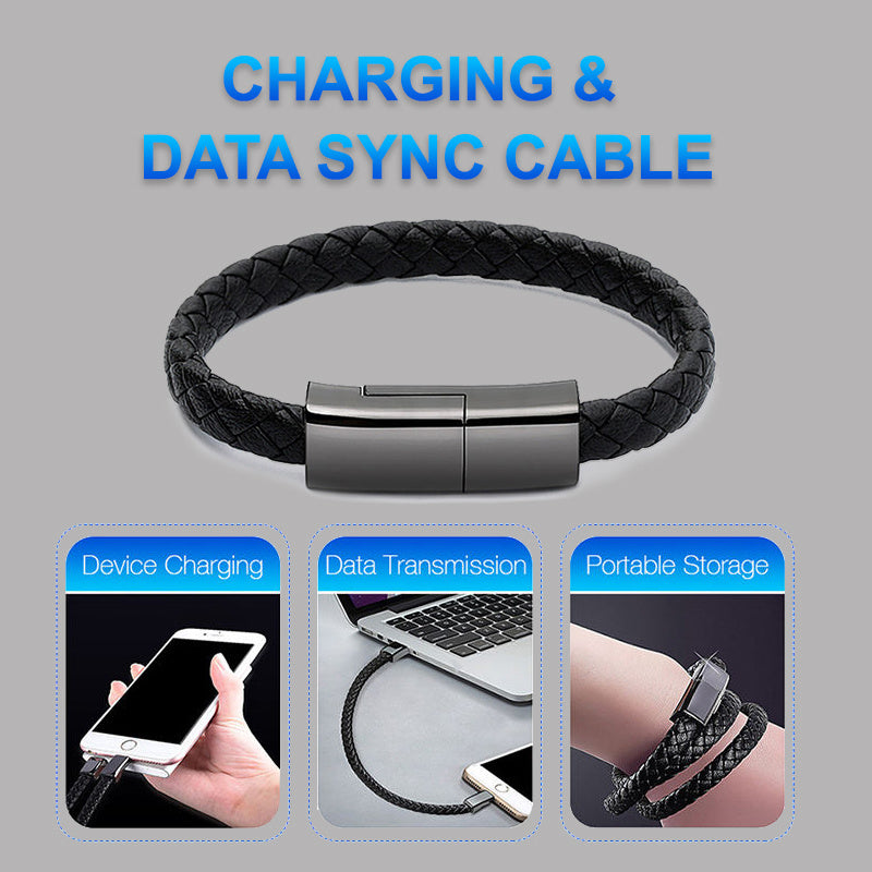 USB Charger Charging Bracelet Cable