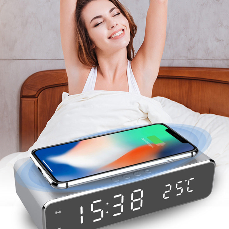 LED Alarm Clock Wireless Charger