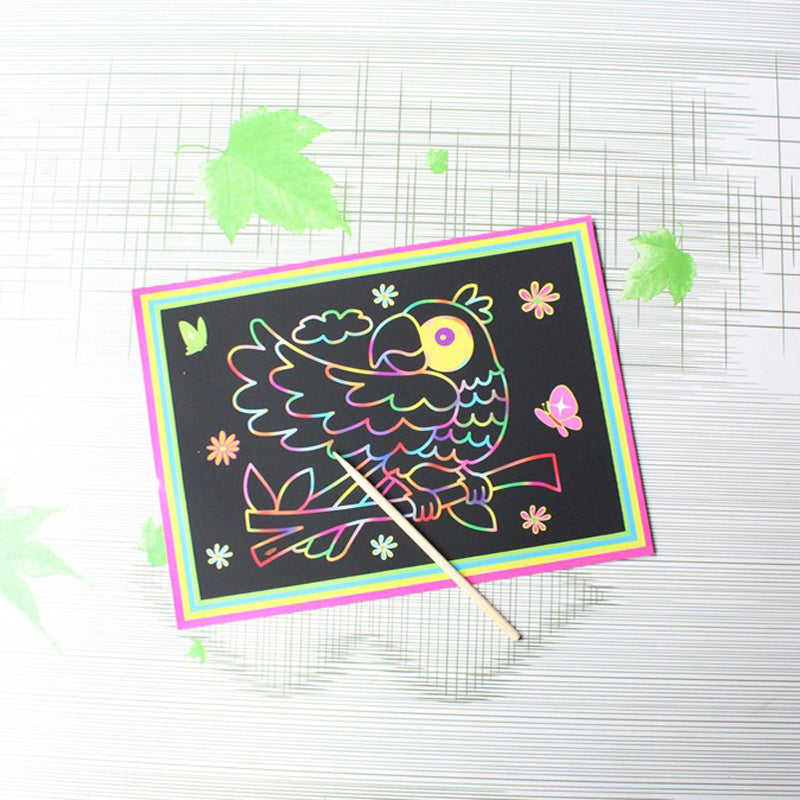 Kids Magic Painting Scratch Art Paper