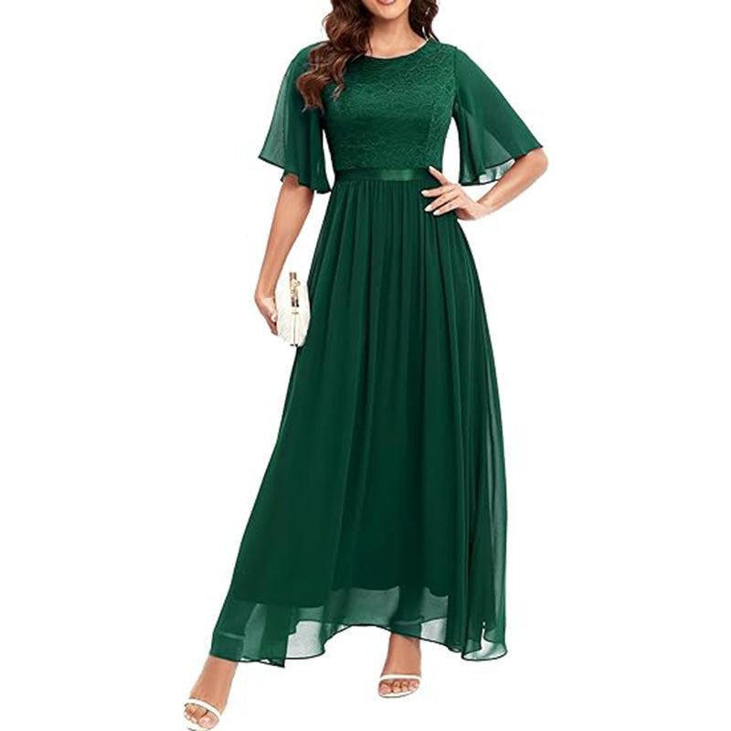 European &amp; American Style Lace Bridesmaid Dress for Women