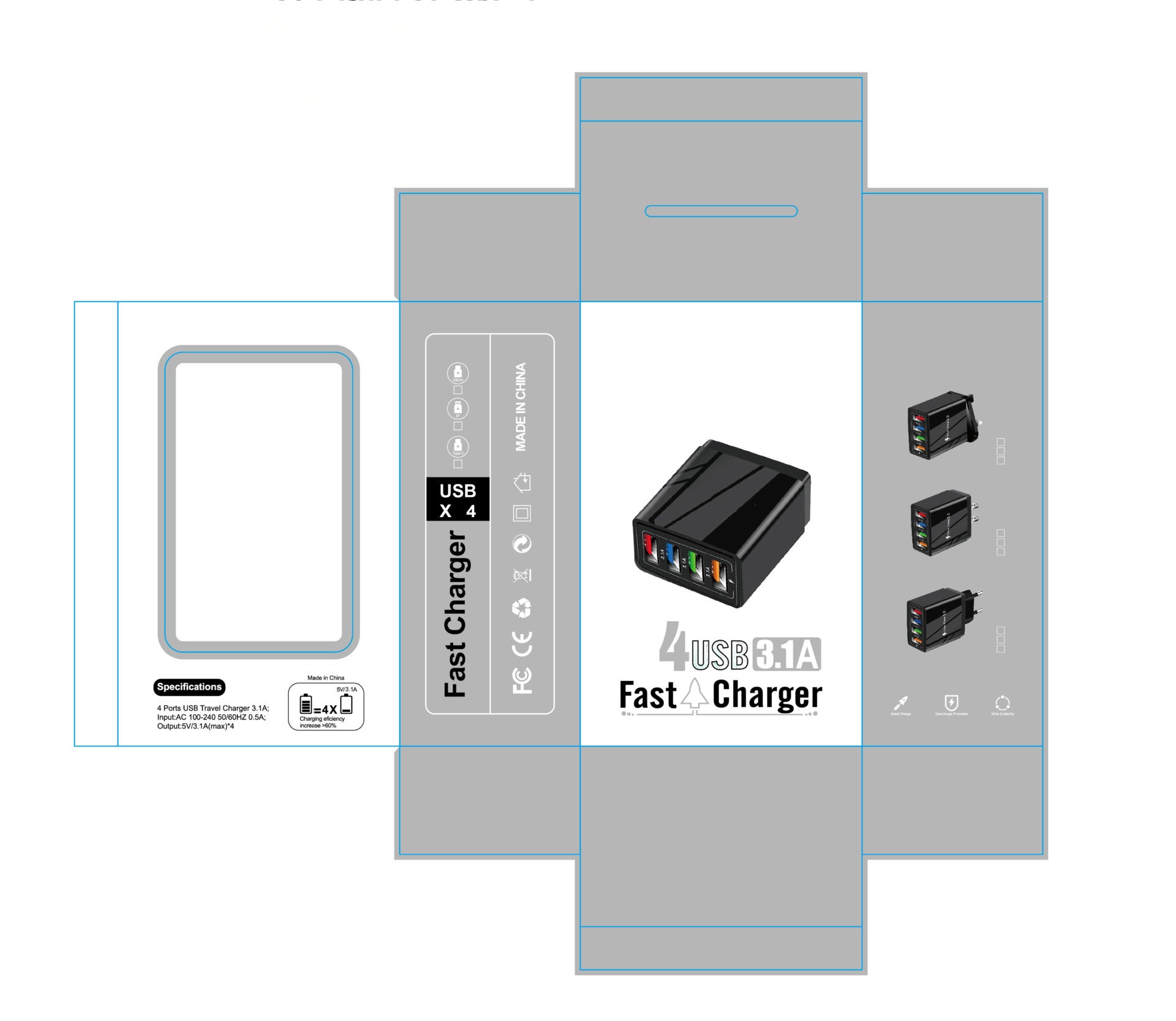 Portable USB Quick Fast Charge